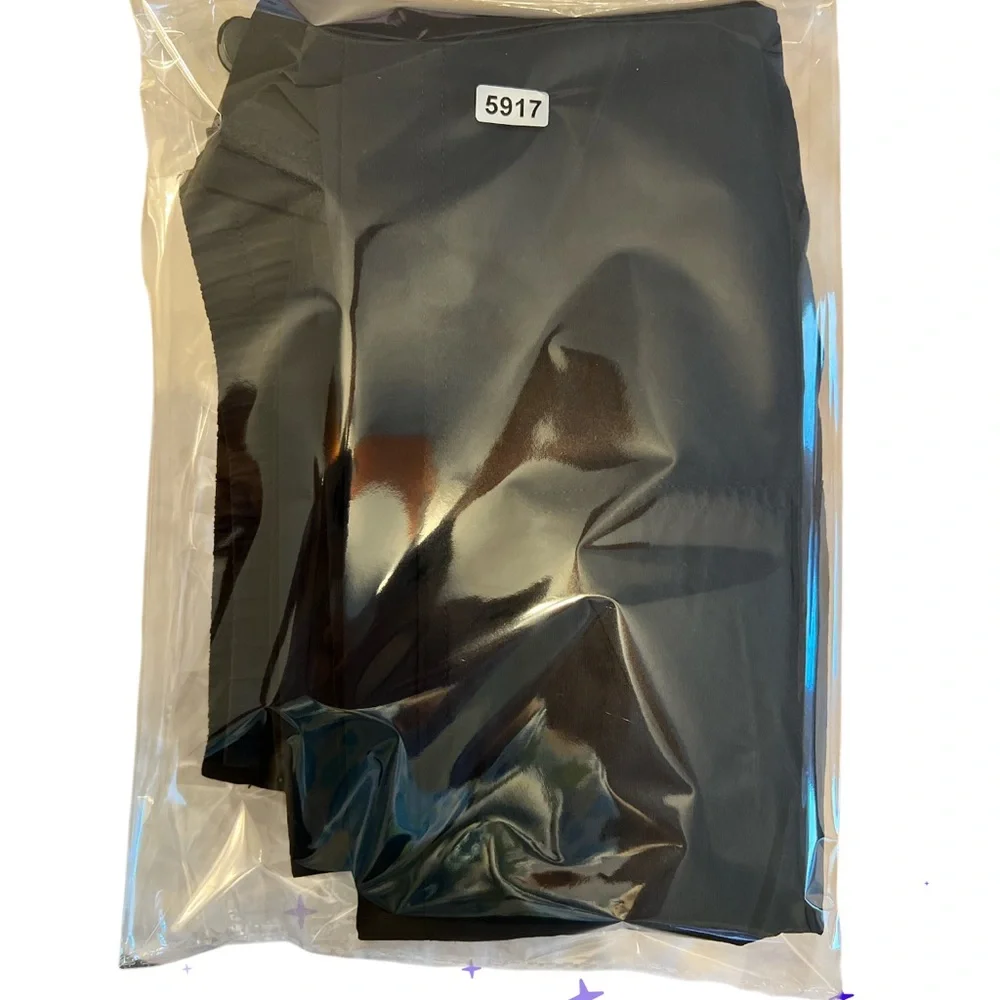 ZARA Black Skort Shorts Elastic Waist Pockets Size S‎